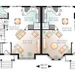Planos de casa dúplex de dos niveles, cinco dormitorios1